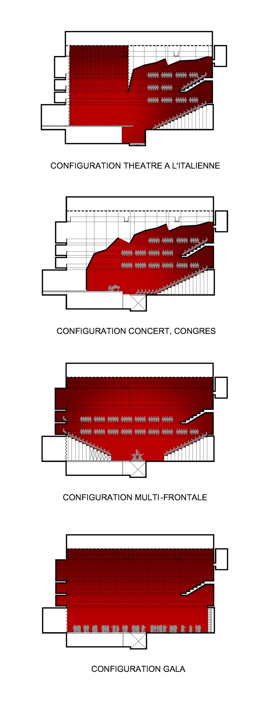 hall configurations MAC Beyrouth