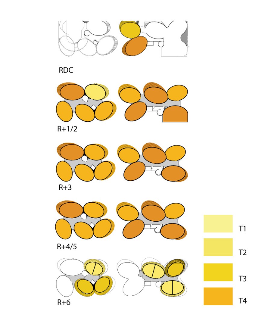 apartment typologies Binet logements