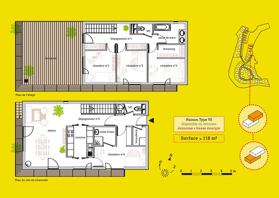 housing unit type Terrasses Lafayette
